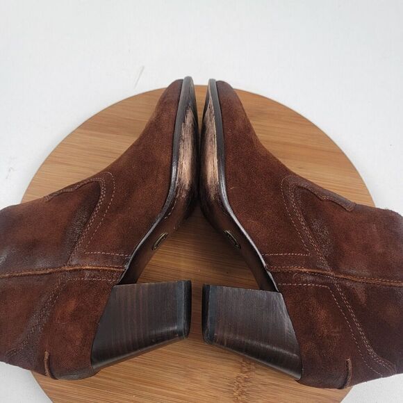 Frye Renee Womens Brown Suede Leather Zip Short Ankle Chukka Boots Booti… - Picture 10 of 14